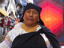 Women on a market in Otavalo